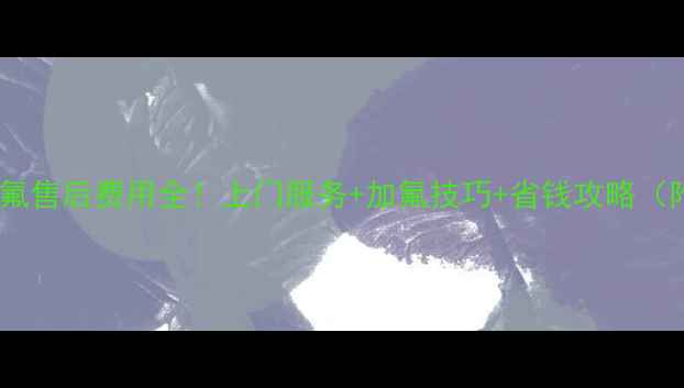 北京中央空调加氟售后费用全上门服务加氟技巧省钱攻略附免费报价单