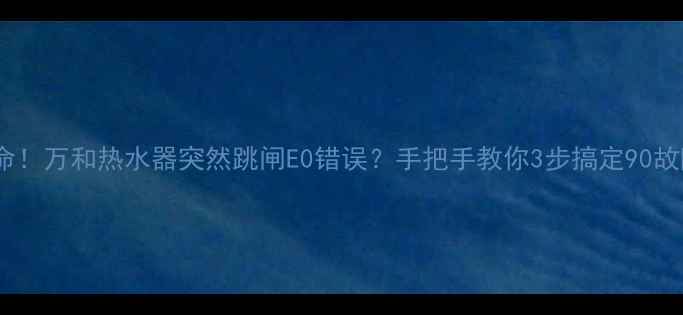 图片 🔧救命！万和热水器突然跳闸E0错误？手把手教你3步搞定90故障！2