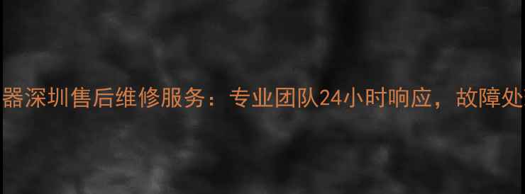 奇田热水器深圳售后维修服务专业团队24小时响应故障处理全攻略