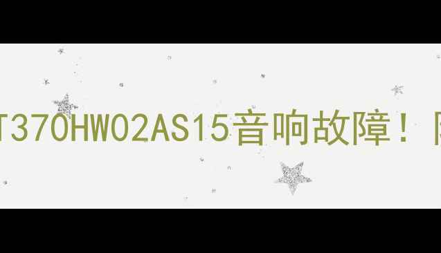 图片 手把手教你排查惠威T370HW02AS15音响故障！附避坑指南+自检技巧