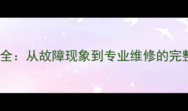图片 樱花燃气热水器E0故障代码全：从故障现象到专业维修的完整指南（附图文排查流程）1