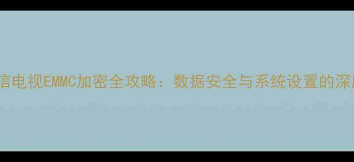 图片 海信电视EMMC加密全攻略：数据安全与系统设置的深度1