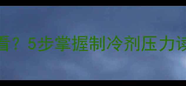 图片 空调加氟压力表怎么看？5步掌握制冷剂压力读数技巧（附标准值）