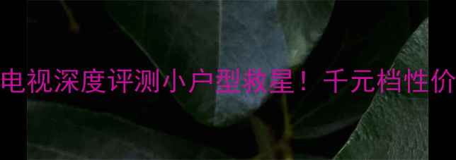 图片 长虹32A4060电视深度评测小户型救星！千元档性价比王炸全💰2