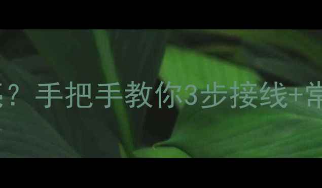 图片 💡TCL液晶电视背光不亮？手把手教你3步接线+常见故障排除（附图解）