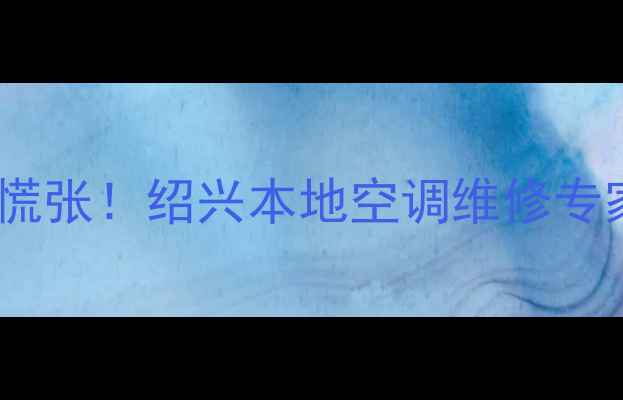 图片 💡空调罢工别慌张！绍兴本地空调维修专家在线支招💡1