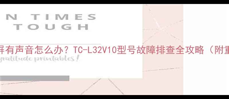 图片 📺电视黑屏有声音怎么办？TC-L32V10型号故障排查全攻略（附重置教程）